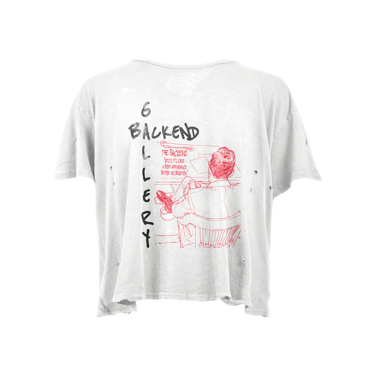 CREAM INDICTMENT TEE