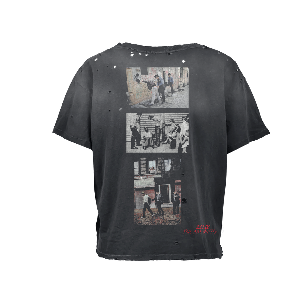CHARCOAL INDICTEMNT TEE