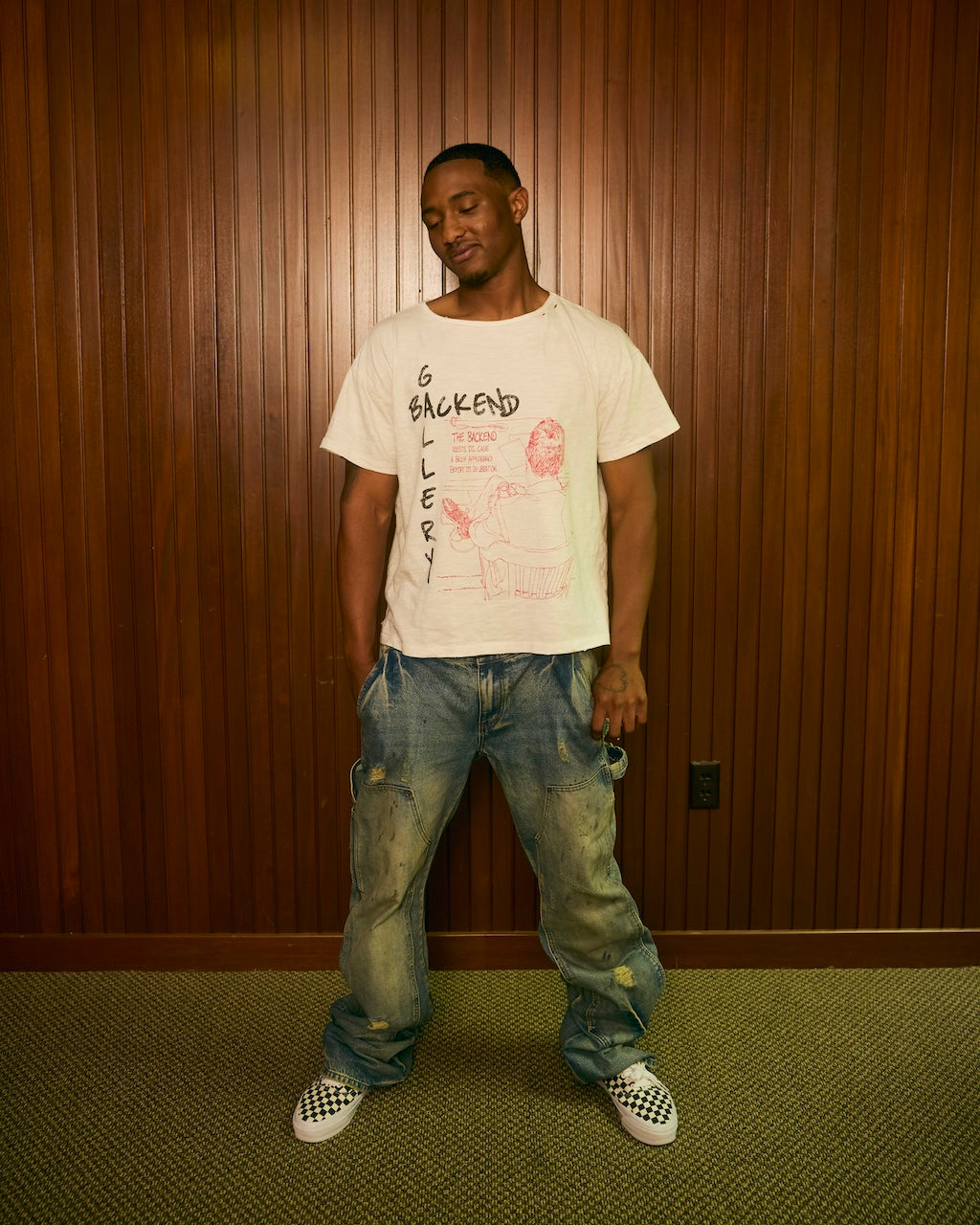 CREAM INDICTMENT TEE