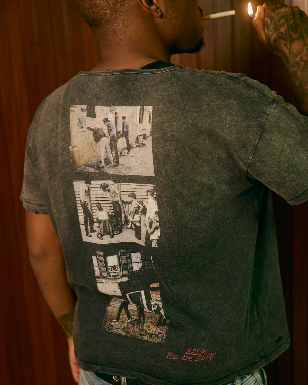 CHARCOAL INDICTEMNT TEE